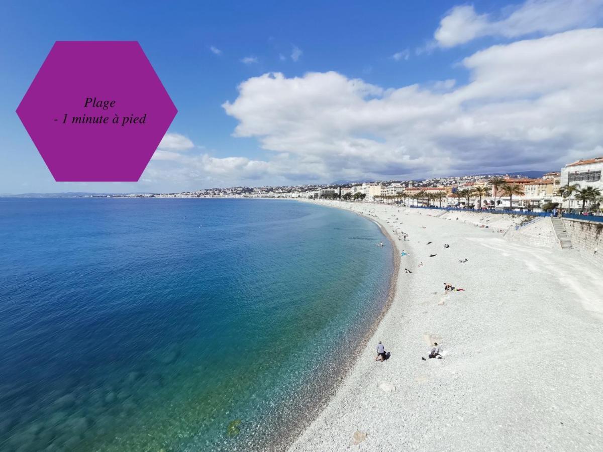 Studio - 1 Minute De La Plage Et De La Promenade Des Anglais Nice Dış mekan fotoğraf